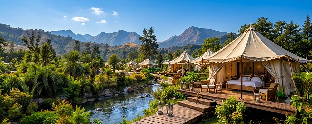 Luxury tents at Tent City Nashik